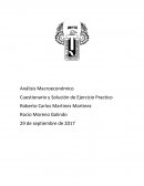 Cuestionario y Solución de Ejercicio Practico Análisis Macroeconómico