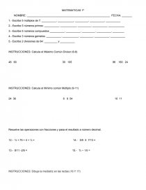 RUTA DE MEJORA MATEMATICAS. Página 1