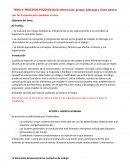 TEMA 4: PROCESOS PSICOSOCIALES: Interacción, grupos, liderazgo y clima laboral