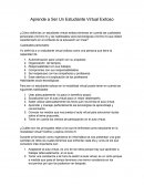 Ser estudiante exitoso en modalidad virtual