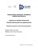 Filosofía aplicada para las organizaciones Reporte