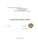 INFORME DE LABORAL NULIDAD DE LAS INSPECTORIAS