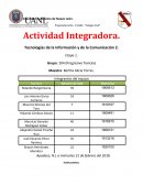 Actividad Integradora. Tecnologías de la Información y de la Comunicación 2. Etapa 1