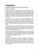 GOBIERNOS ADMINISTRACION DE LOS PARTIDOS POLITICOS EN MEXICO