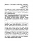 ¿Maquiavelo un ejemplo para poder gobernar?