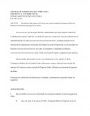 ESCRITO DE DEVOLUCION ANTE EL SAT DEPARTAMENTO DE DEVOLUCIONES.