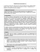 “CONTRATACION DEL SERVICIO DE ABASTECIMIENTO DE COMBUSTIBLE - DIÉSEL TIPO 2 PARA LAS PISCINAS DE SANTA CLARA Y TERMAS DE LA VIRGEN DE PROPIEDAD DEL GADBAS ”