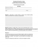 Evaluación final de Tercer grado ESPAÑOL