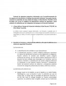 Contesta las siguientes preguntas relacionadas con el acondicionamiento de los espacios de intervención