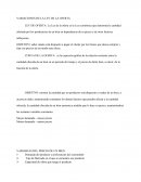 VARIACIONES DE LA LEY DE LA OFERTA