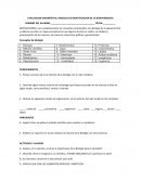 EVALUACION DIAGNÓSTICA. MODULO DE IDENTIFICACION DE LA BIODIVERSIDAD