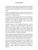 Ensayo- LA GLOBALIZACIÓN
