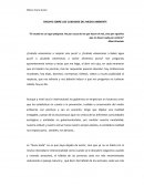 ENSAYO SOBRE LOS CUIDADOS DEL MEDIO AMBIENTE
