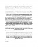 Un paisaje aparece mostrando un rio en un día soleado y esquifes cruzándolo a marcha lenta