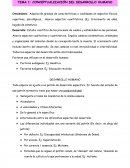 TEMA 1: CONCEPTUALIZACIÓN DEL DESARROLLO HUMANO