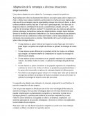 Adaptación de la estrategia a diversas situaciones empresariales