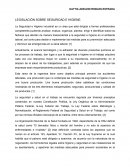 INTRODUCCION A LA LEGISLACIÓN SOBRE SEGURIDAD E HIGIENE
