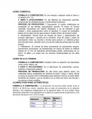 FORMULA O COMPOSICIÓN: Es una mezcla o aleación entre el hierro y el carbono (Fe - C).