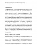 Conflicto en la identificación de género discursivo