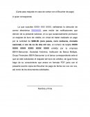 Carta de reajuste de buro de crédito