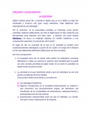 SOCIEDAD Y SOCIALIZACION