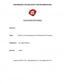 Técnicas y Herramientas para la Planificación de Proyectos