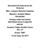 Ensayo sobre los temas abordados para el segundo parcial