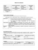 Formato de descripcion de puesto Asistente Administrativo