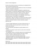 Informe diagnostico educación física sala de 5