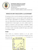 INDICE DE GINI “APLICACIÓN A LA ECONOMÍA”