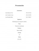 Metodología de investigación científica Tema: Practica de metodología