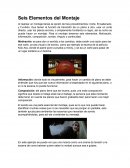 ﻿Seis elementos del montaje