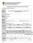 FORMULARIO DE REGISTRO DE PROYECTO DE VINCULACIÓN