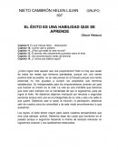 El exito es una habilidad que se aprende