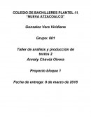 COLEGIO DE BACHILLERES PLANTEL 11 “NUEVA ATZACOALCO”