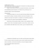 COMPRENSIÓN LECTORA . MODO DE ORGANIZACIÓN TEXTUAL Y SU INTENCIÓN COMUNICATIVA