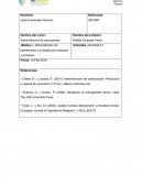 Módulo I: Administración de operaciones y el diseño de productos y procesos