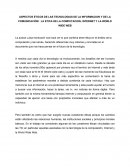 ASPECTOS ETICOS DE LAS TECNOLOGIAS DE LA INFORMACION Y DE LA COMUNICACIÓN: LA ETICA DE LA COMPUTACION, INTERNET Y LA WORLD WIDE WEB