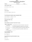 Examen de matemática victoria