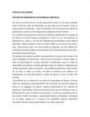 ARTICULO DE OPINIÓN ESTILOS DE APRENDIZAJE VS EVIDENCIA CIENTIFICA