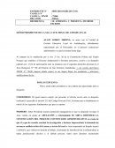 Apersonamiento Pido a usted señor presidente se sirva darme por apersonado ante su despacho.