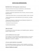Costos COSTOS PARA EMPRENDEDORES.