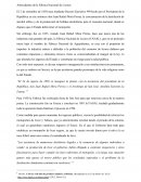 El alcohol Antecedentes de la Fábrica Nacional de Licores.