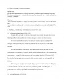 POLÍTICA COMERCIAL DE COLOMBIA