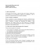 Guia de etica 1. ¿Qué es una persona?