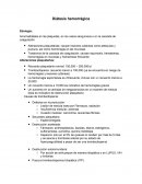 Diatesis hemorragica