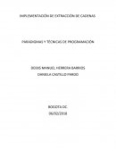 Implementación de extracción de cadena en java