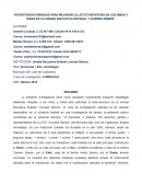 Estrategias dirigidas para mejorar la lecto-escritura en los niñas y niñas en la Unidad Educativa Estadal “Lourdes Ramos”