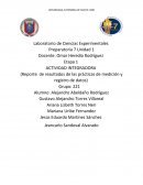Actividad integradora Reporte de resultados de las prácticas de medición y registro de datos