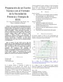 Preparación de un Escrito Técnico con el Formato de la Sociedad de Potencia y Energía de IEEE